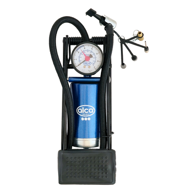 Product Τρόμπα Ποδιού Alca 201200 με Μανόμετρο, 100PSI, Μπλε base image