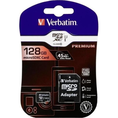 Product Κάρτα Μνήμης MicroSDXC 128GB Verbatim base image
