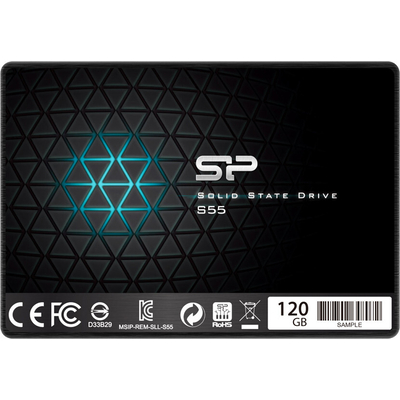 Product Σκληρός Δίσκος SSD 120GB Silicon Power SATA 3 S55 Black Retail base image