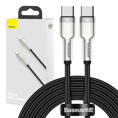 Product Καλώδιο USB-C to USB-C Baseus Cafule 100W 2m (black) base image