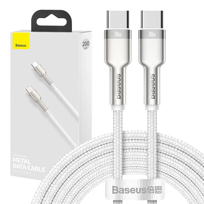 Product Καλώδιο USB-C to USB-C Baseus Cafule 100W 2m (white) base image