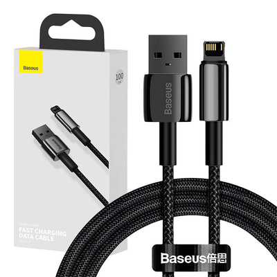 Product Καλώδιο USB to Lightning Baseus Tungsten Gold iP 2.4A 1m (black) base image