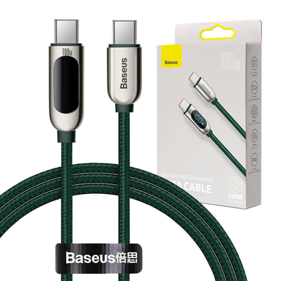 Product Καλώδιο USB-C to USB-C Baseus Display 100W 1m (green) base image