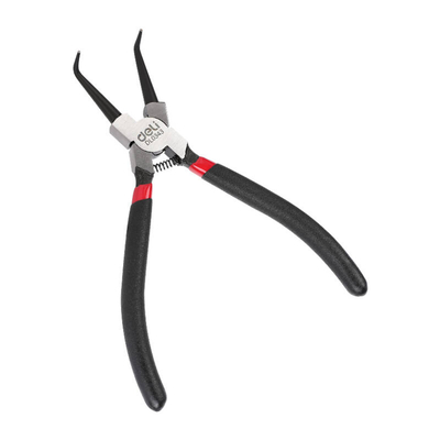 Product Ασφαλειοτσίμπιδο Bent Interior Circlip Pliers 7" Deli EDL0343 (Black) base image