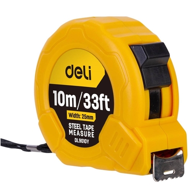 Product Μετροταινία Deli Steel 10m/25mm EDL9010Y (yellow) base image