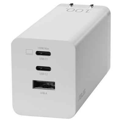 Product Φορτιστής Πρίζας Asus 100W 3-Port GaN Charger AC100-02 base image