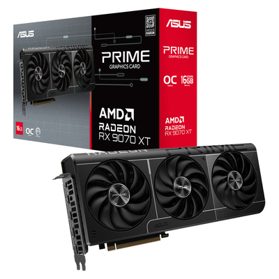 Product Κάρτα Γραφικών Asus PRIME-RX9070XT-O16G, 16GB, GDDR6 base image