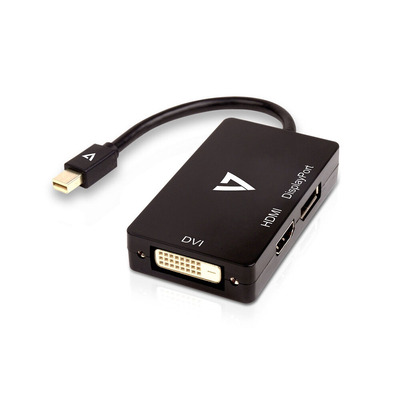 Product Αντάπτορας Mini DisplayPort σε VGA/DVI/HDMI V7 V7MDP-DPDVIHDMI-1E Μαύρο base image