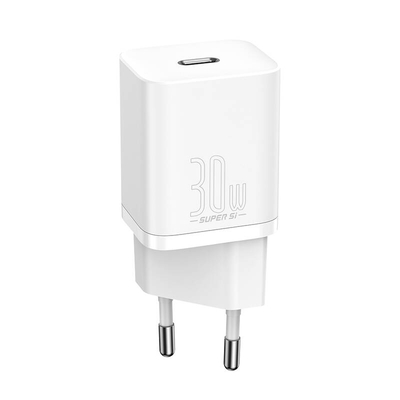 Product Φορτιστής Πρίζας Baseus Γρήγορος Super Si 1C 30W (Λευκό) base image