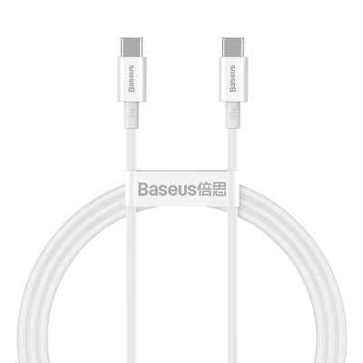Product Καλώδιο USB-C to USB-C Baseus Superior Series 100W 1m (white) base image