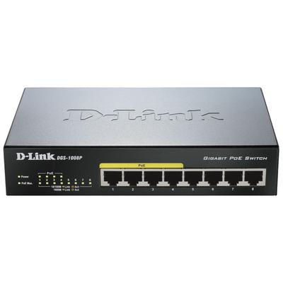 Product 8-Port Gigabit Poe Unmanaged Desktop Switch base image