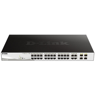 Product Network Switch D-Link DGS-1210-28MP GIGABIT POE 24-PORT & 4 x SFP base image