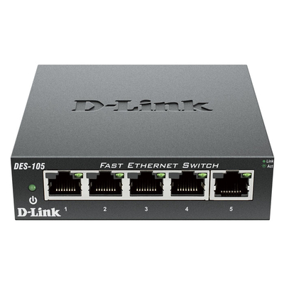 Product Network Switch D-Link Des-105 5-Port Unmanaged Desktop base image
