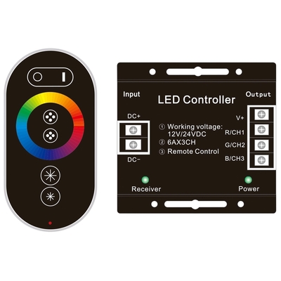 Product Ελεγκτής LED Avide 12V 216W RGB 6 Πλήκτρα RF Τηλεχειριστήριο Αφής base image