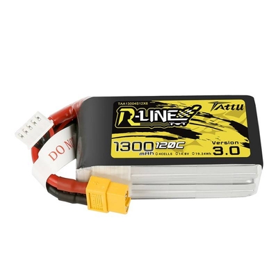 Product Μπαταρία Tattu R-Line Version 3.0 1300mAh 14.8V 120C 4S1P XT60  base image