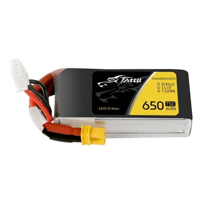 Product Μπαταρία Tattu 650mAh 11,1V 75C 3S1P base image