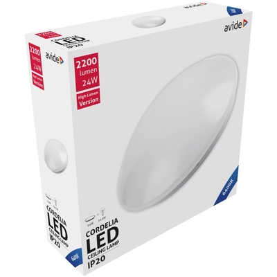 Product Πλαφονιέρα Οροφής Avide LED Μοντέρνα Cordelia 24W 380*110.0mm Ψυχρό 6400K base image