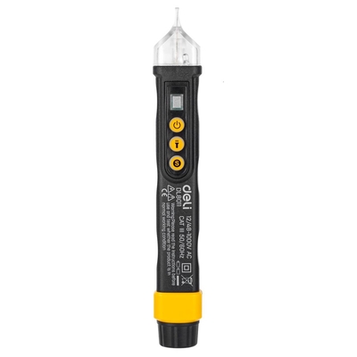 Product Ανιχνευτής Τάσης Deli Non-contact EDL8011, 12/48-1000V AC (Black) base image