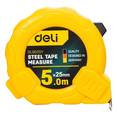Product Μετροταινία Deli Steel 5m/25mm EDL9025Y (yellow) base image