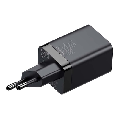 Product Φορτιστής Πρίζας Baseus Super Si Pro Quick USB + USB-C 30W (black) base image