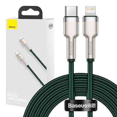 Product Καλώδιο USB to Lightning Baseus 2m (green) base image