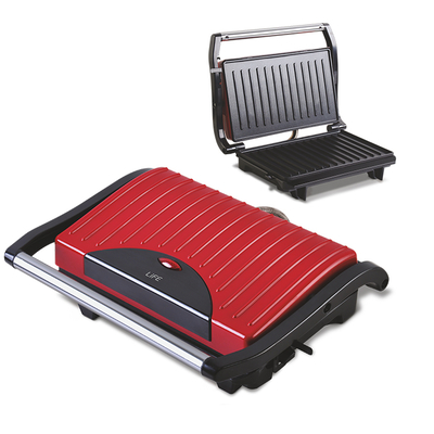 Product Τοστιέρα Life Stg-101 Red Sandwich With Grill Plates 700w base image