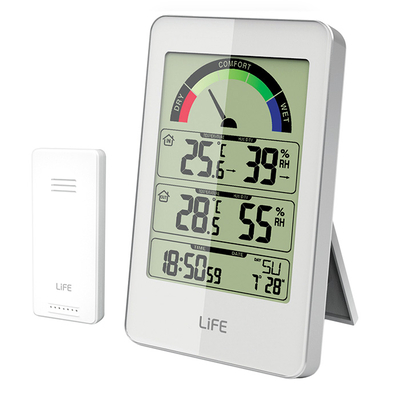 Product Μετεωρολογικός Σταθμός Life WES-203 Outdoor Sensor Clock White base image