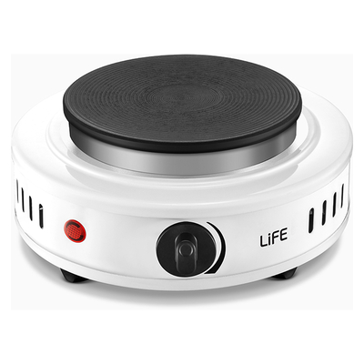 Product Ηλεκτρική Εστία Life MATAKI White single hot plate 500W base image