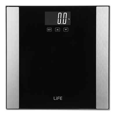 Product Ζυγαριά Μπάνιου Life Cardio Ψηφιακή με Λιπομετρητή Black base image