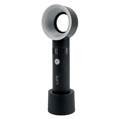 Product Επαναφορτιζόμενος Mini Bladeless Ανεμιστήρας Life Aella Black Χειρός 3w base image