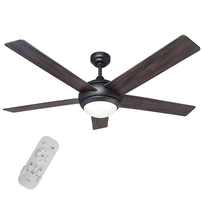 Product Ανεμιστήρας Οροφής Life Etesian 2 Με Φωτιστικό Και Τηλεχειριστήριο 30w base image