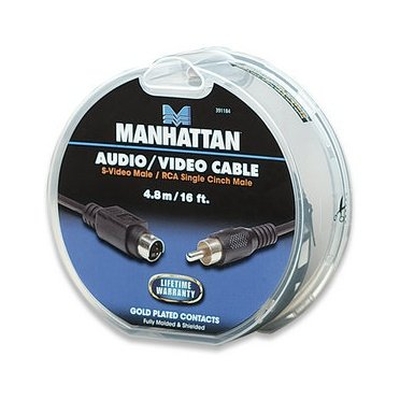 Product Καλώδιο RCA Manhattan σε S-Video M/M 4.8m base image