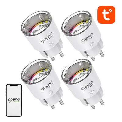 Product Smart Μονόπριζο WiFi Gosund EP2, 4 pieces (4-pack) 10A Tuya base image
