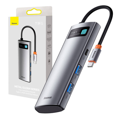 Product USB Hub Baseus 7in1 USB-C to 2x USB 3.0 + HDMI + USB-C PD base image