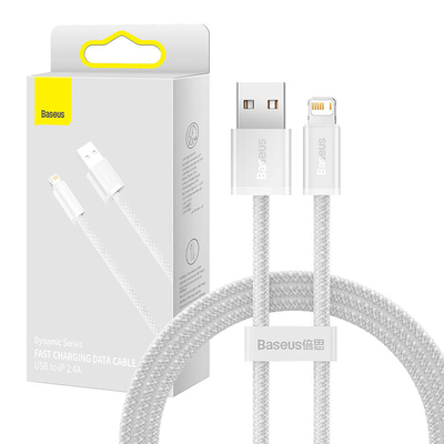 Product Καλώδιο USB to Lightning Baseus Dynamic 2.4A 1m (White) base image