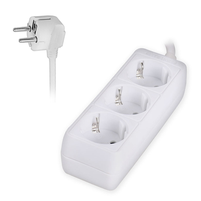 Product Πολύπριζο Sonora PSW300 3 θέσεων με διακόπτη μαύρο χρώμα. base image