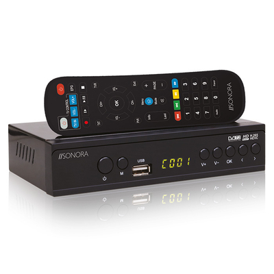 Product Ψηφιακός Δέκτης Mpeg-4 Sonora DVB-T2 H265 Digital Set-Top Box + 2IN1 REMOTE CONTROL base image