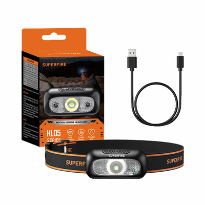Product Φακός Κεφαλής Superfire HL05-D, 110lm, USB base image