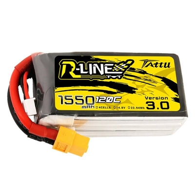 Product Μπαταρία Tattu R-Line Version 3.0 1550mAh 14,8V 120C 4S1P XT60 base image