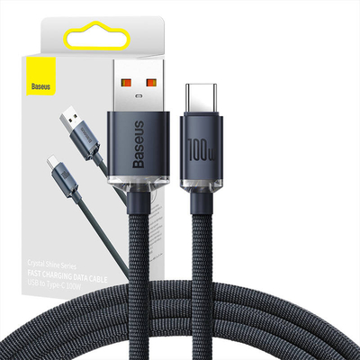 Product Καλώδιο USB to Lightning Baseus Crystal Shine 100W 1.2m (black) base image