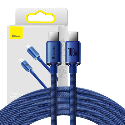 Product Καλώδιο USB to Lightning Baseus Crystal Shine 100W 2m (blue) base image