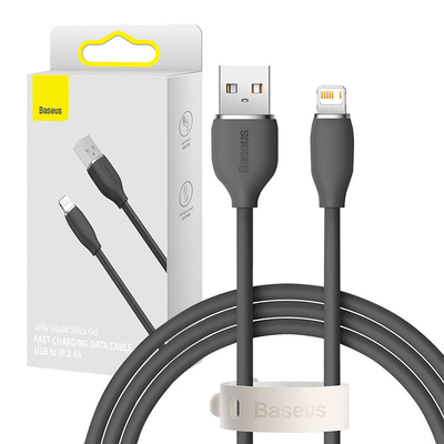 Product Καλώδιο USB to Lightning Baseus Jelly 2 4A 1 2m (black) base image