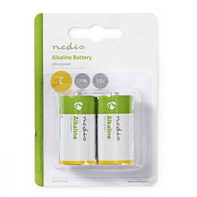 Product Μπαταρία Αλκαλική NEDIS C 1.5 V 2 Pieces Blister base image