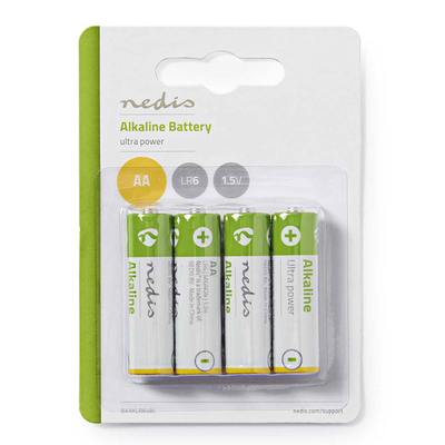 Product Μπαταρία Αλκαλική NEDIS Aa 1.5 V 4 Pieces Blister base image