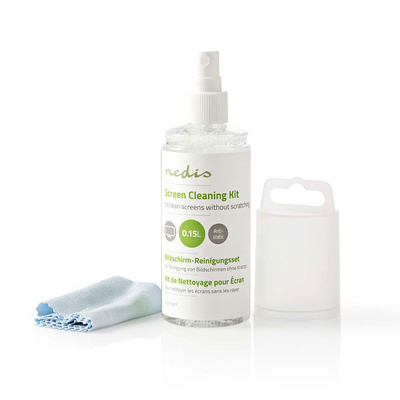 Product Καθαριστικό KIT Για Οθόνες Nedis Screen Cleaner Kit TV Smartphone Tablet 150 ml base image