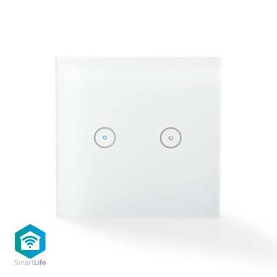 Product Smart Wall switch Nedis WIFIWS20WT WiFi, Dual base image