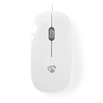 Product Ποντίκι Ενσύρματο Nedis MSWD200WT 1000 DPI 3-Button White base image