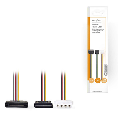 Product Αντάπτορας Τροφοδοσίας Nedis SATA 15-pin Male to SATA 15-pin Female base image