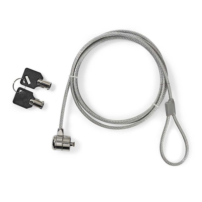Product Κλειδαριά Laptop Nedis Με Κλειδιά, 1,8m. base image