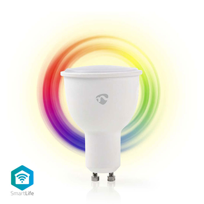 Product Λάμπα LED WiFi RGB θερμό λευκό GU10 4,5W 380lm base image